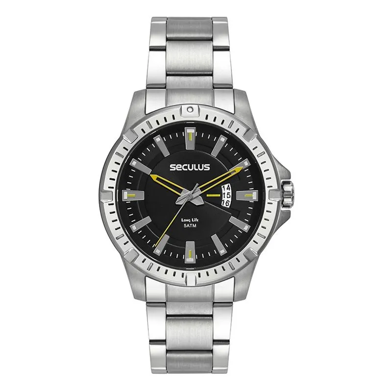 Relogio De Pulso Masculino Prata 44205g0svna1 - Seculus
