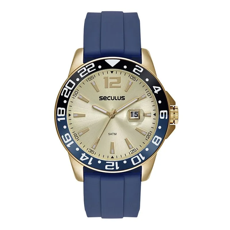 Relogio De Pulso Masculino Azul 44220gpsvdu2 - Seculus