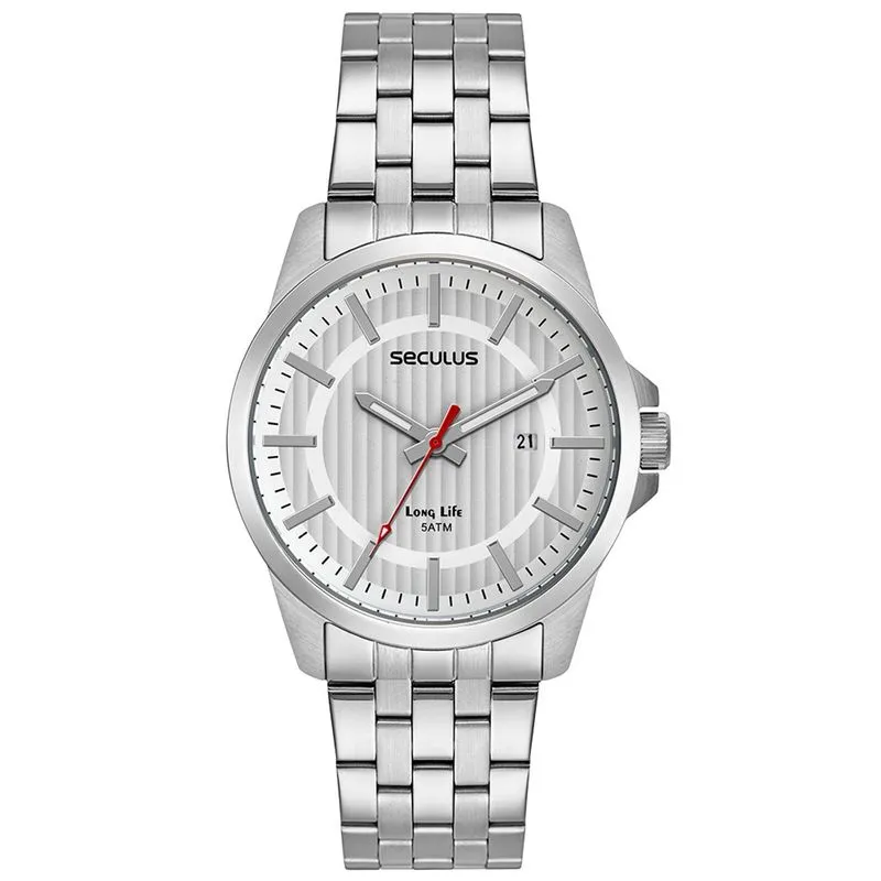 Relogio De Pulso Masculino 44197g0svna1 Prata - Seculus
