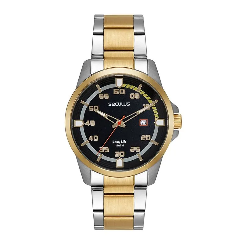 Relogio De Pulso Masculino Bicolor 44199gpsvba4 - Seculus