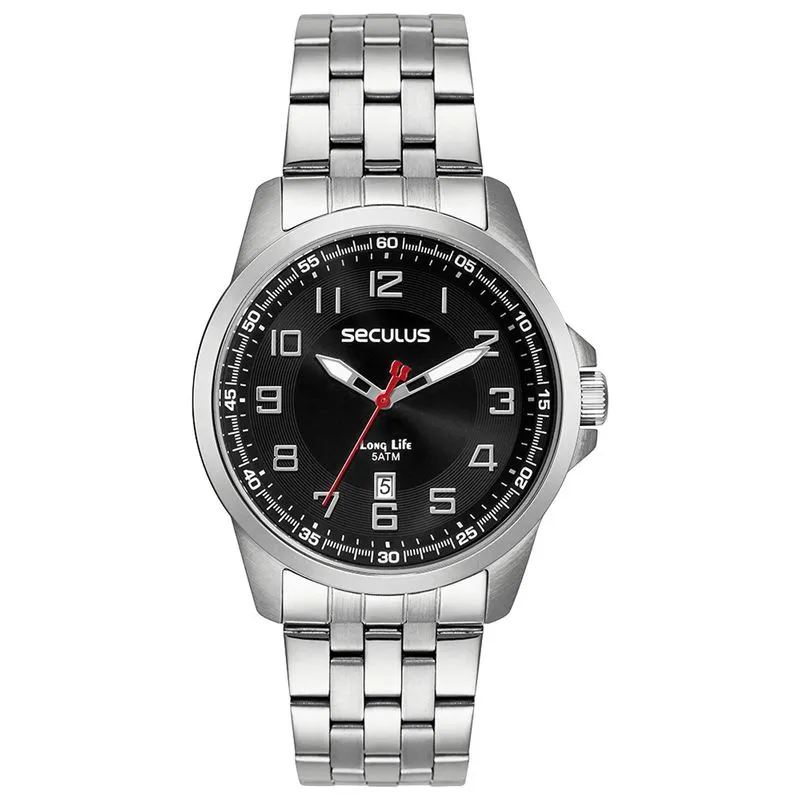 Relogio De Pulso Masculino 44200g0svna1 Prata - Seculus