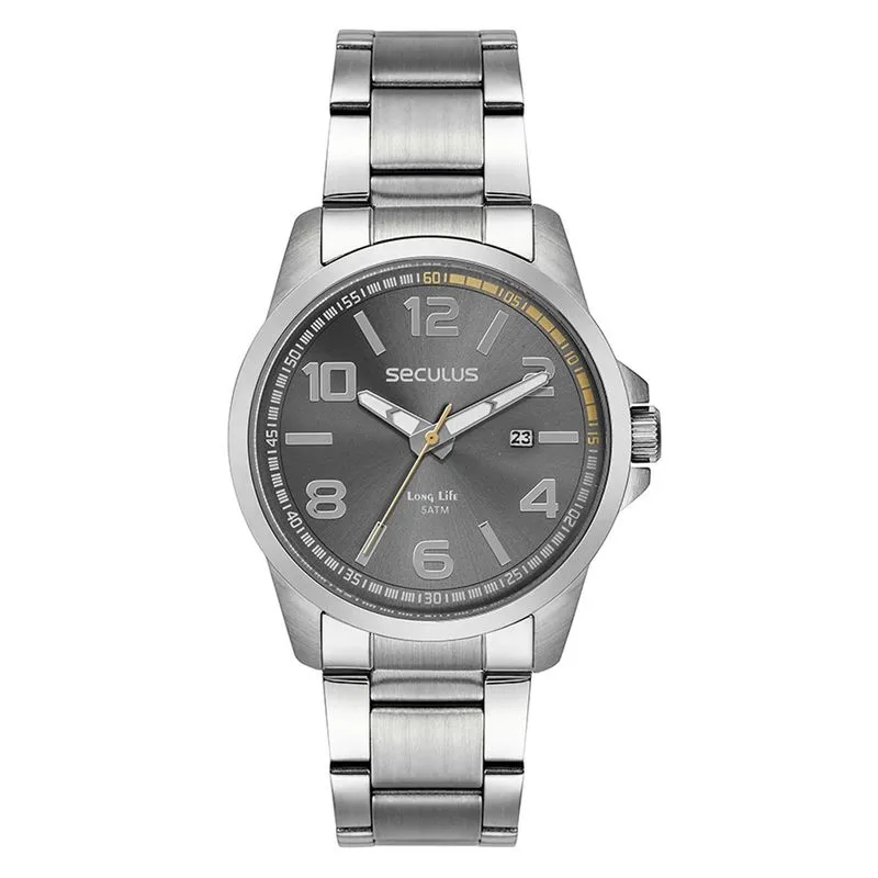 Relogio De Pulso Masculino 44202g0svna2 Prata - Seculus