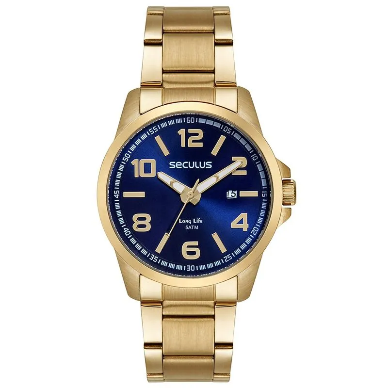 Relogio De Pulso Masculino 44202gpsvda3 Dourado - Seculus