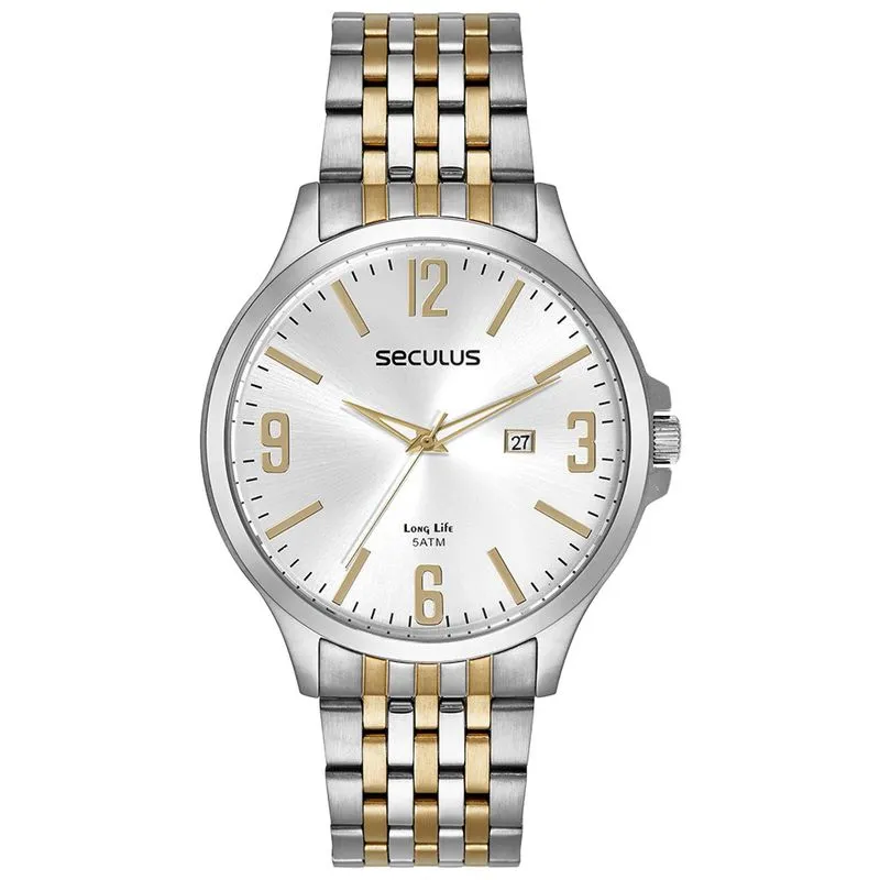Relogio De Pulso Masculino Bicolor 44213gpsvba3 - Seculus