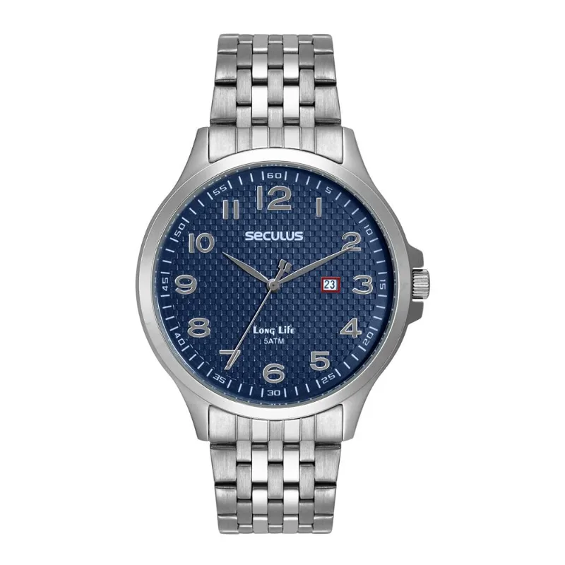 Relógio Seculus Masculino Ref: 44215g0svna1 Social Prateado