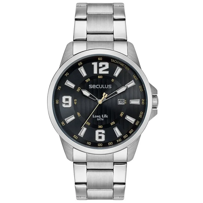 Relogio De Pulso Masculino 44219g0svna1 Prata - Seculus