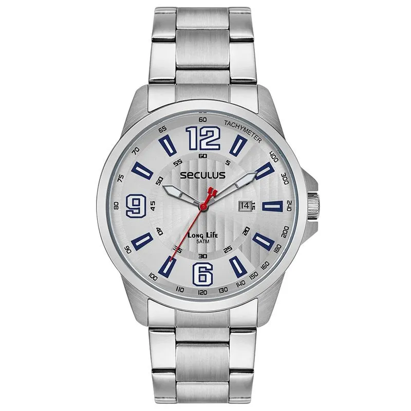 Relogio De Pulso Masculino 44219g0svna2 Prata - Seculus