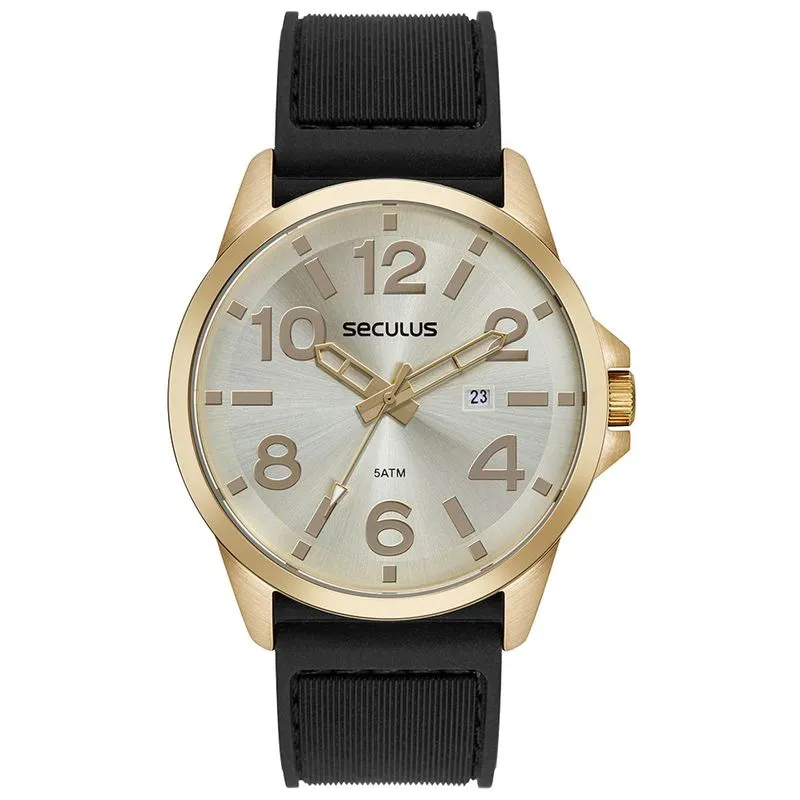 Relogio De Pulso Masculino Preto 44229gpsvdu4 - Seculus