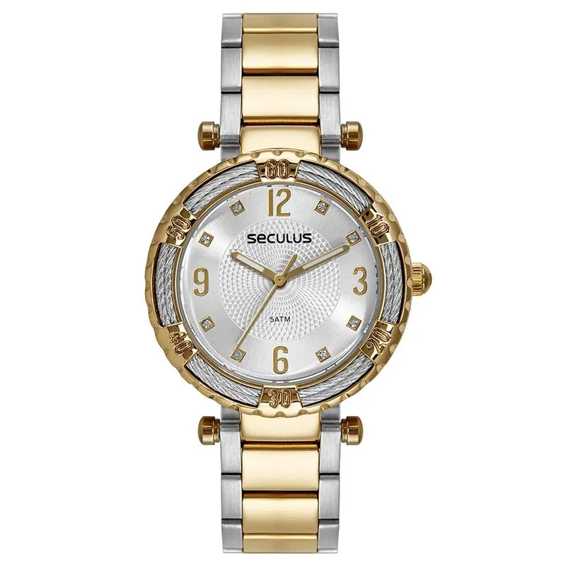 Relogio De Pulso Feminino Bicolor 44236lpsvbs2 - Seculus