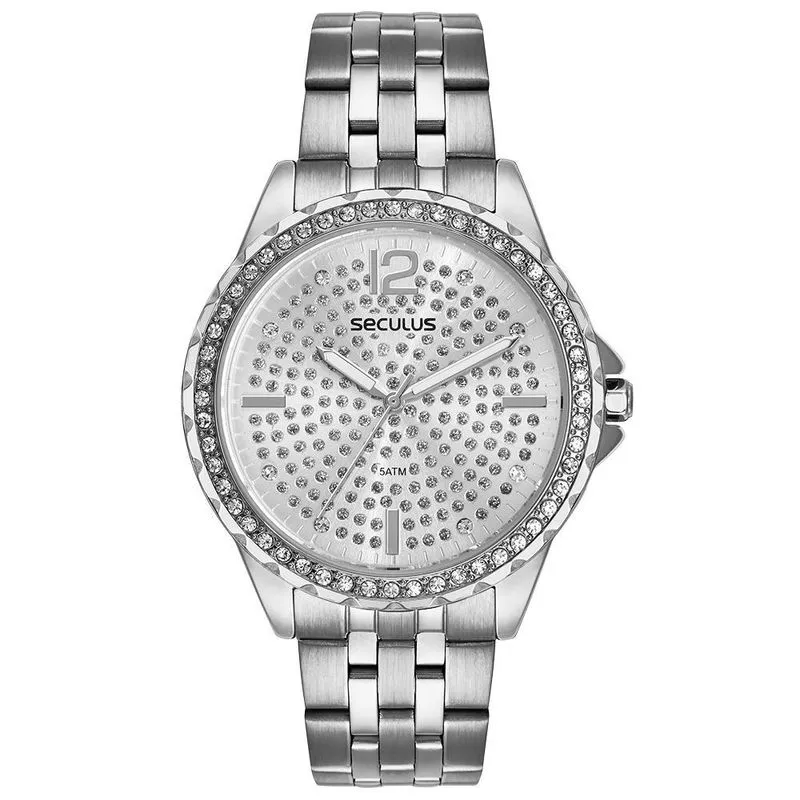 Relógio Feminino Seculus Cristais 44238L0SVNS3