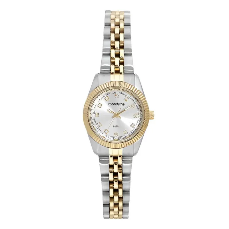 Relogio Mondaine Feminino Ref: 32730pmvbe2 Social Bicolor