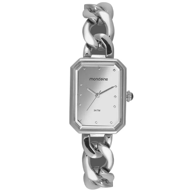 Relogio Mondaine Feminino Ref: 32754l0mvnm3 Bracelete Prateado