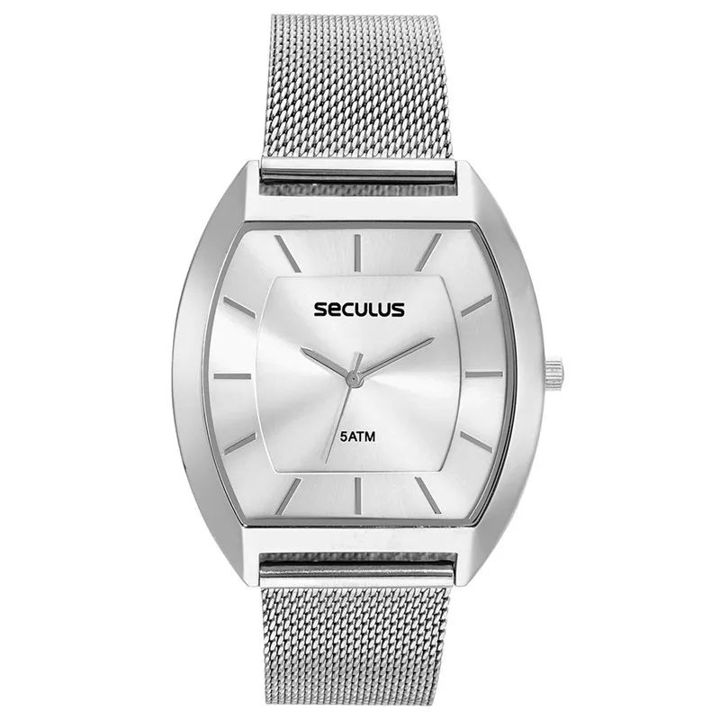 Relogio De Pulso Masculino Prata 23715g0svna4 - Seculus