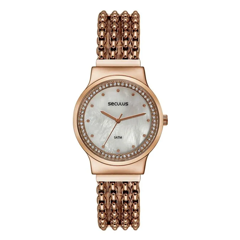 Relogio De Pulso Feminino Rose 23720lpsvrb2 - Seculus
