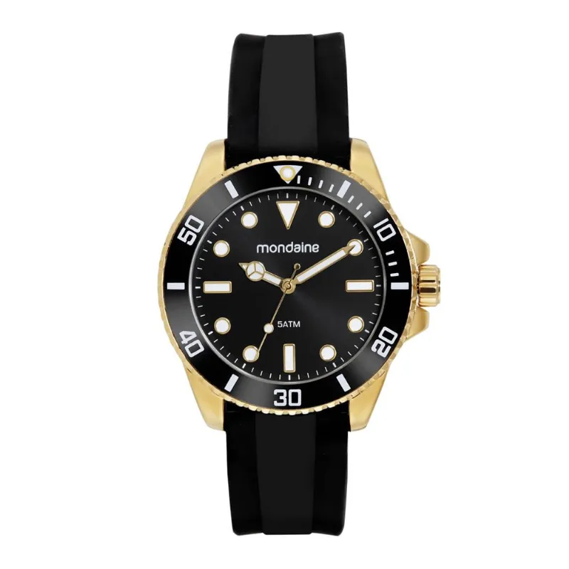 Relogio Mondaine Masculino Esportivo Dourado
