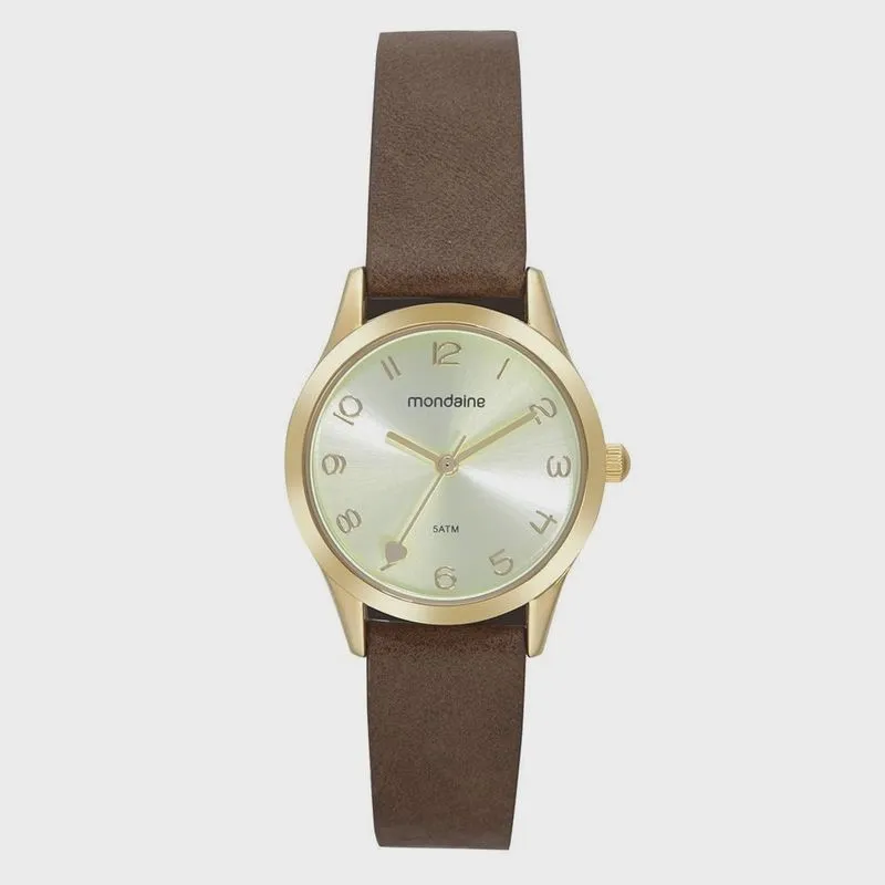 Kit Relógio Mondaine Dourado Feminino 32793Lpmkdh1