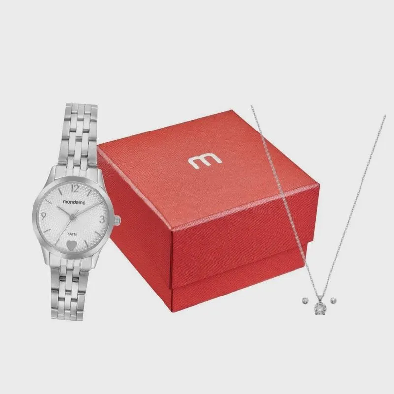 Kit Relógio Feminino Mondaine 32795L0Mkne2K1