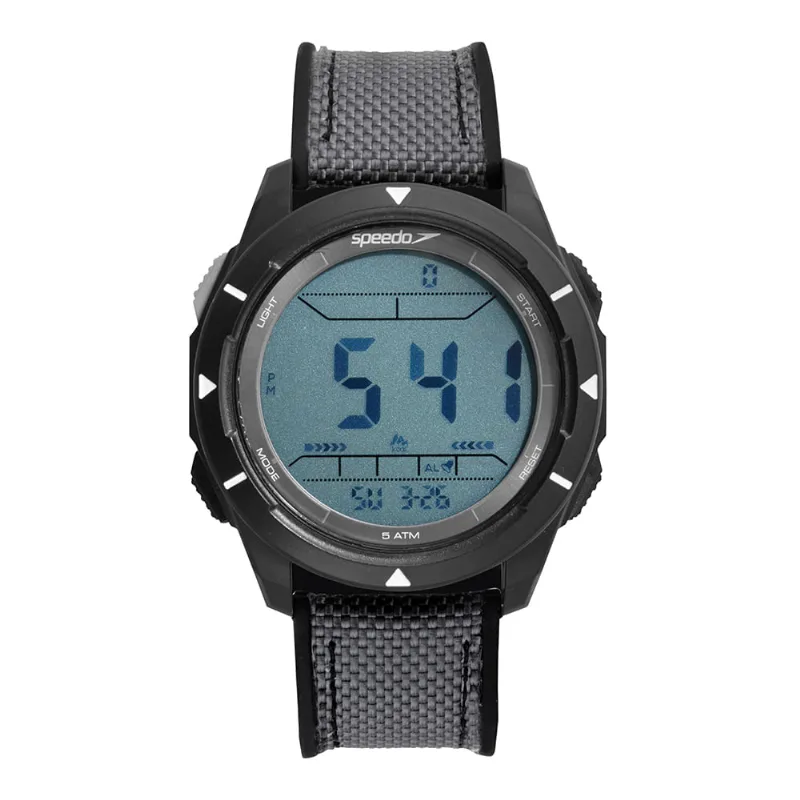 Relógio Masculino Speedo Pedômetro Nylon Preto