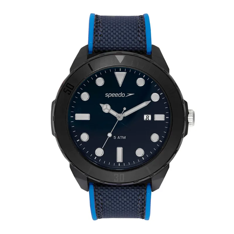 Relógio Masculino Speedo Azul Pulseira Silicone