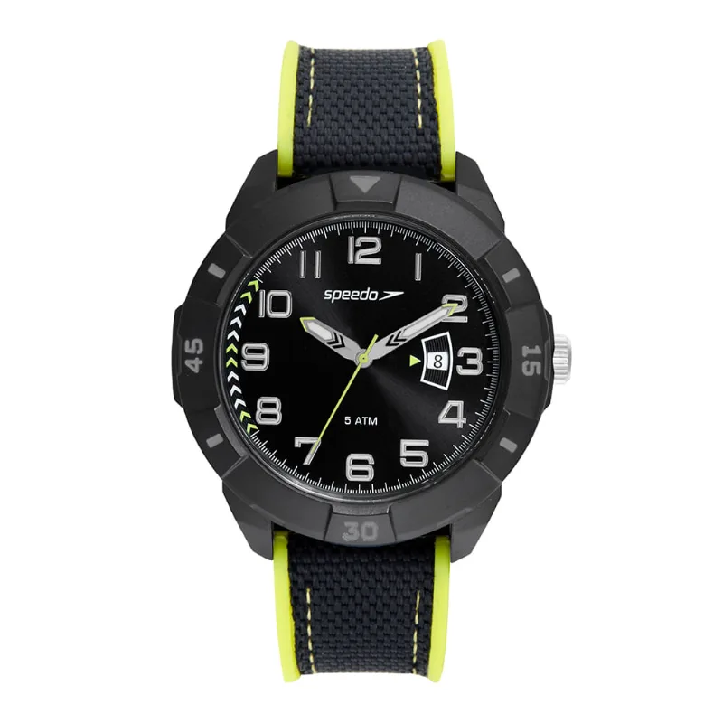 Relógio Masculino Speedo Dia da Semana Preto