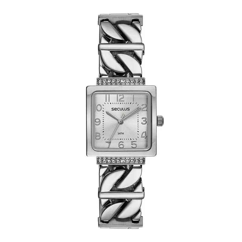 Relogio De Pulso Feminino Prata 77297l0svnb2 - Seculus