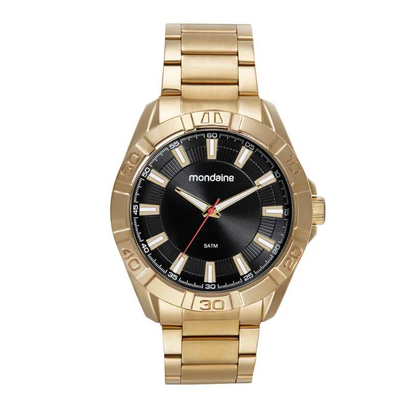Relógio Masculino Casual Dourado
