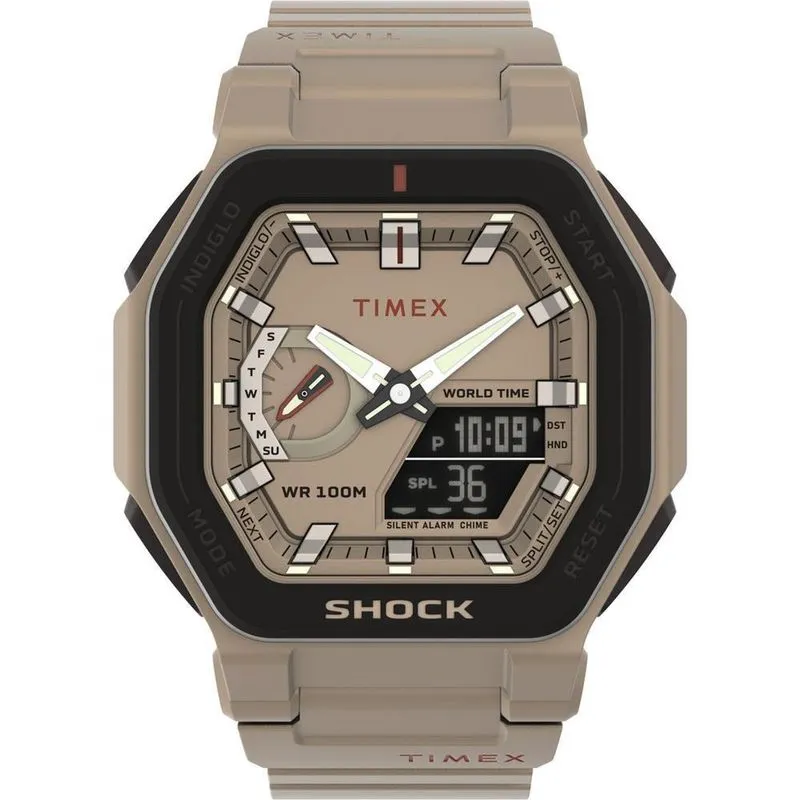 Relógio Timex Masculino Shock Anadigi Khaki