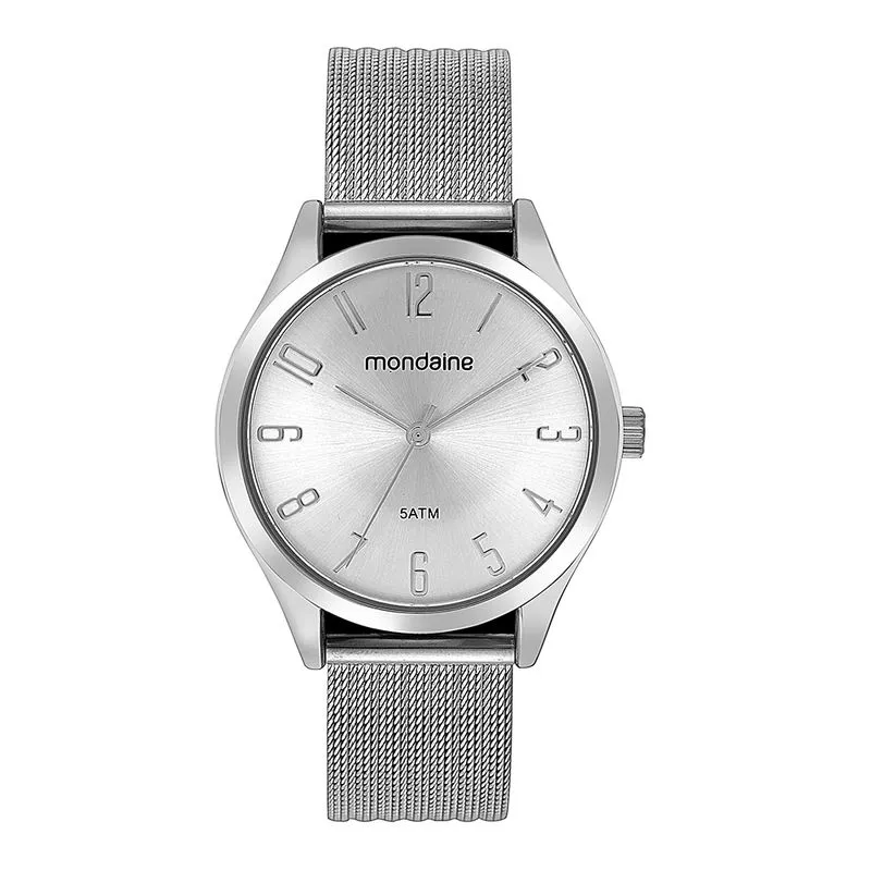 Relógio Feminino Minimalista Prata