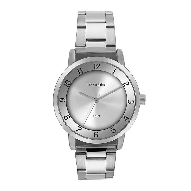 Relógio Feminino Moderno Prata