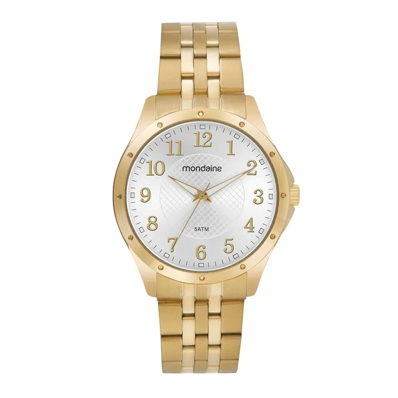 Relógio Masculino Casual Dourado