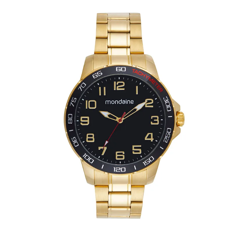 Relógio Masculino Casual Robusto Dourado
