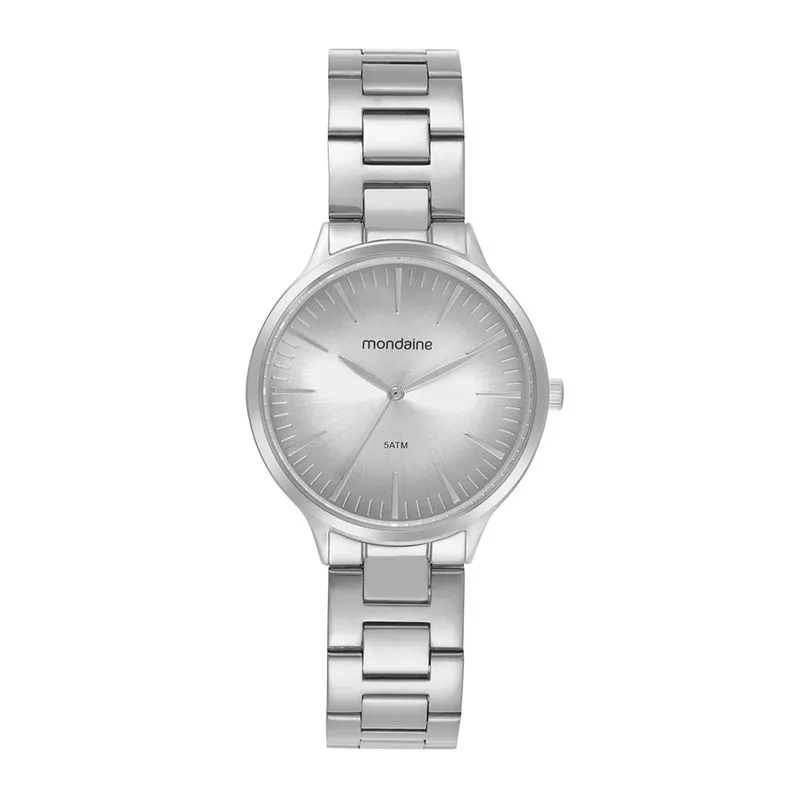 Relógio Feminino Visor Gradiente Prata