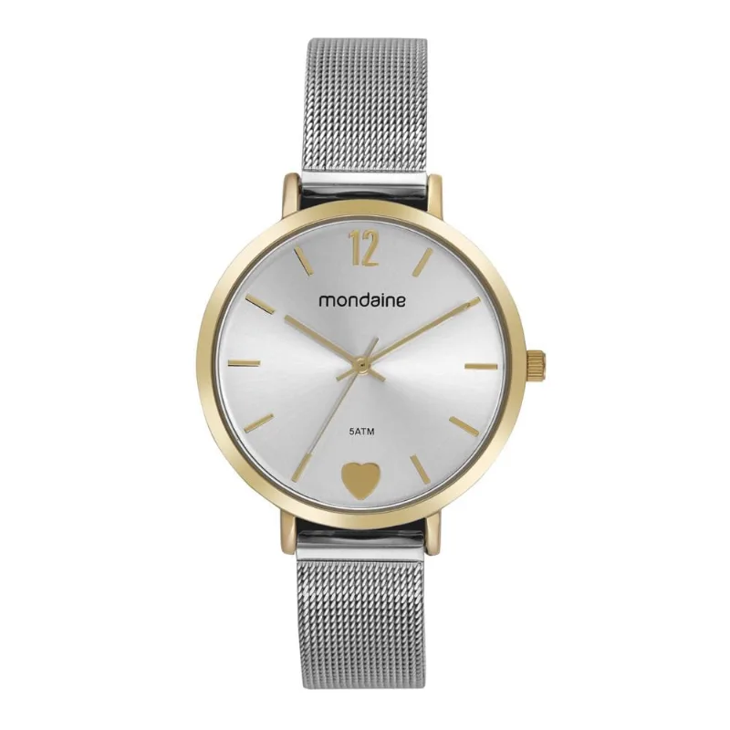 Relogio Mondaine Feminino Ref: 32848lpmvbe1 Casual Mesh Bicolor
