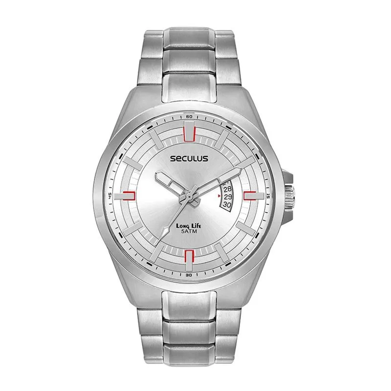 Relogio De Pulso Masculino Prata 44254g0svna1 - Seculus