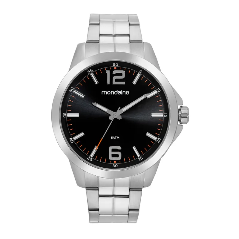 Relógio Masculino Robusto Casual Prata
