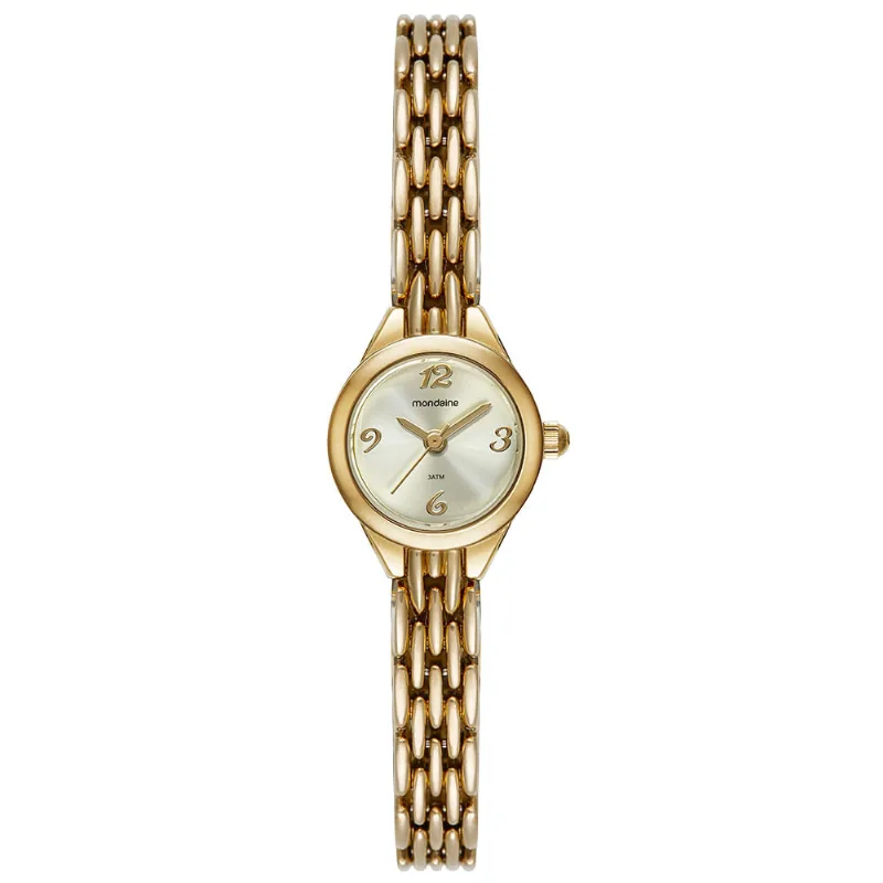 Relógio Feminino Minimalista Dourado