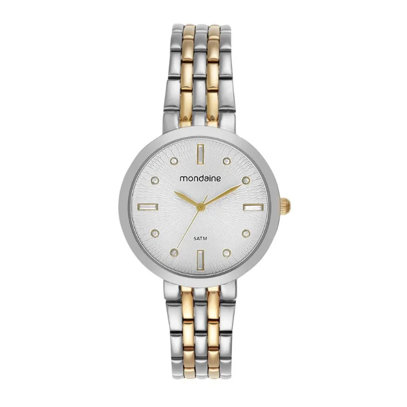 Relogio Mondaine Feminino Ref: 32860lpmvbe2 Casual Bicolor