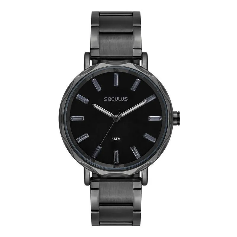 Relógio Seculus Feminino Fashion Black
