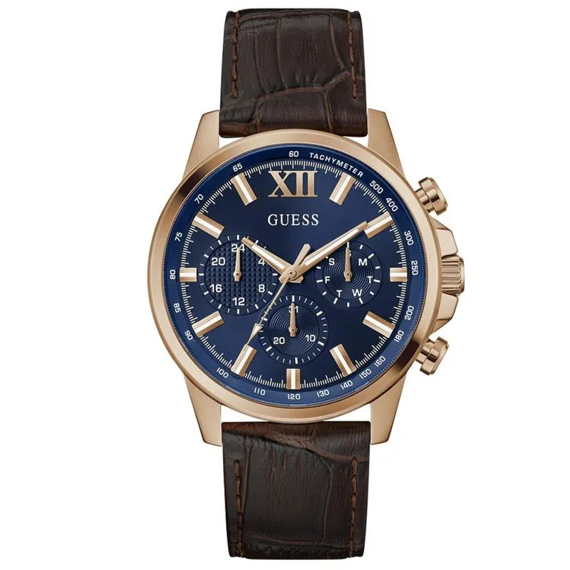 Relógio Guess Masculino Multifunção Gw0901G3 Marrom