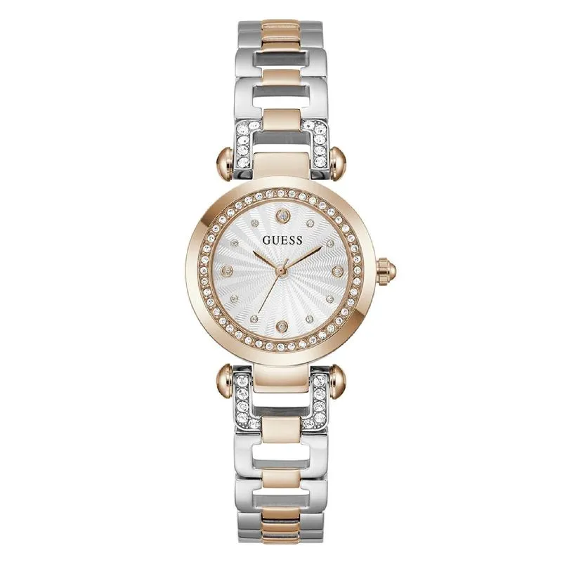 Relógio Guess Feminino Ginger Gw0869L2 Rose E Prata