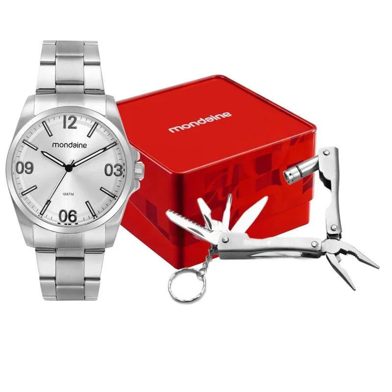 Relógio De Pulso Masculino + Acessorio 32733g0mvna2k1 - Mondaine