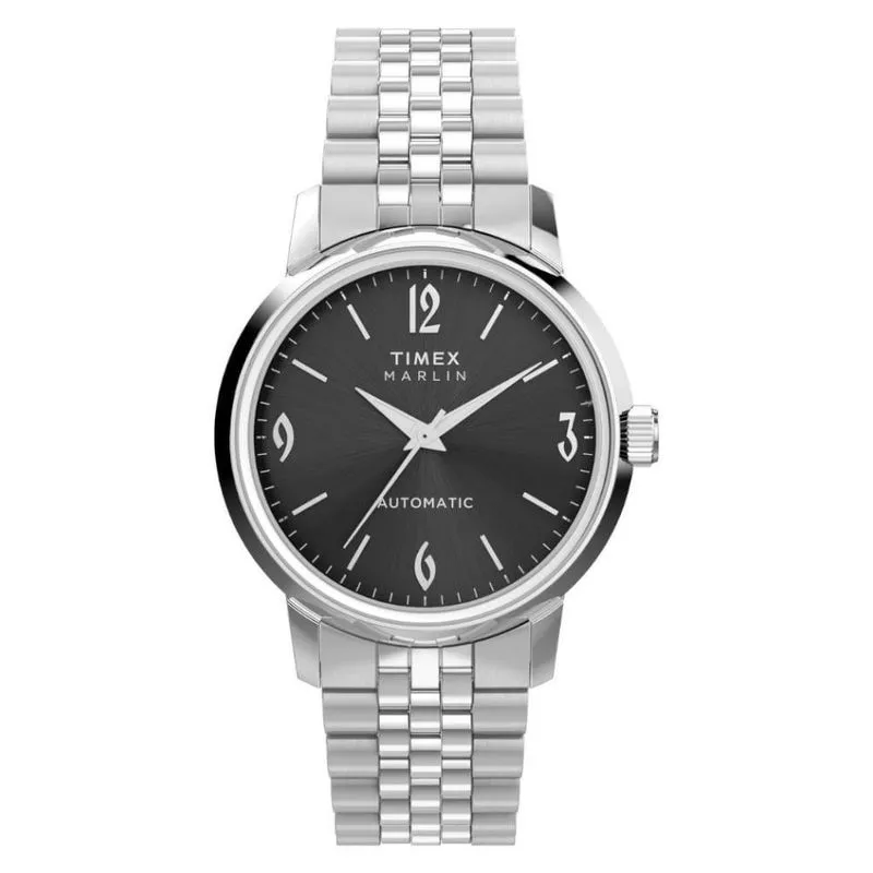 Relógio Masculino Marlin® Automático Analógico Aço Inox Prata Iconnect By Timex 40MM