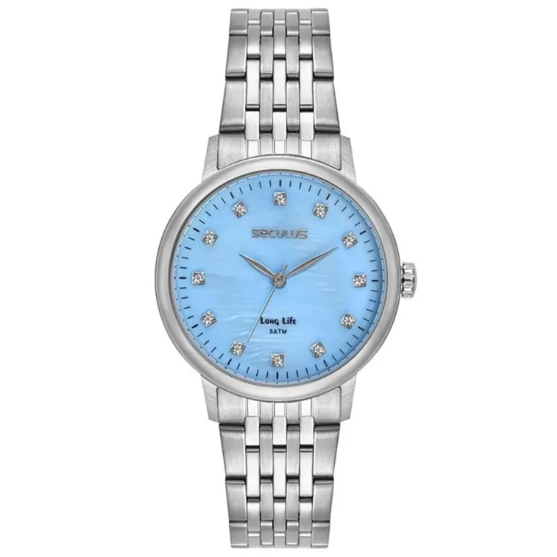 Relógio Seculus Feminino Ref: 77331l0svna3 Casual Aço Prateado