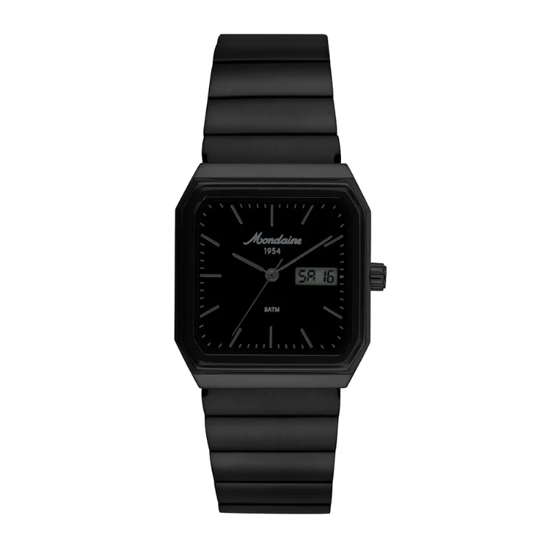 Relógio Masculino Quadrado Anadigi Linha 1954 Preto