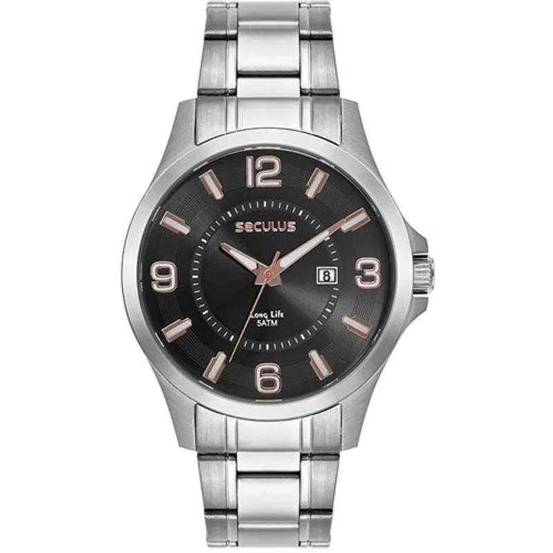 Relógio Masculino Seculus 23739g0svna2 Prata
