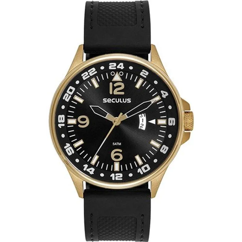 Relógio Masculino Seculus 44279gpsvdu2 Preto
