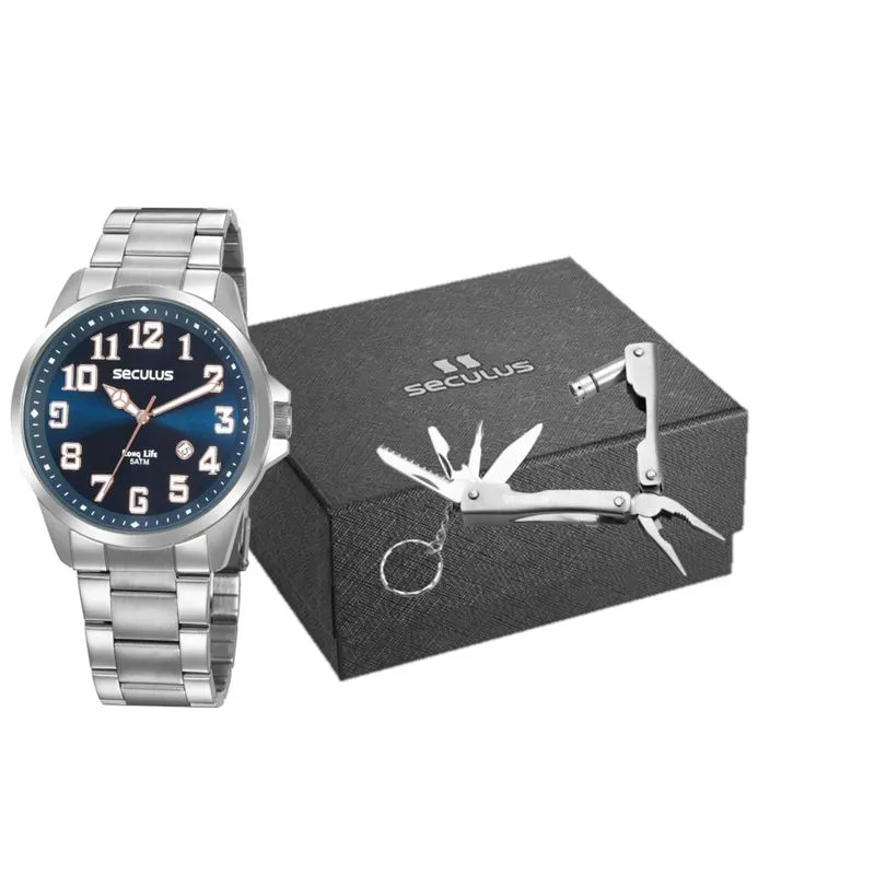 Relogio De Pulso Masculino 20929g0svna2k1 Prata - Seculus