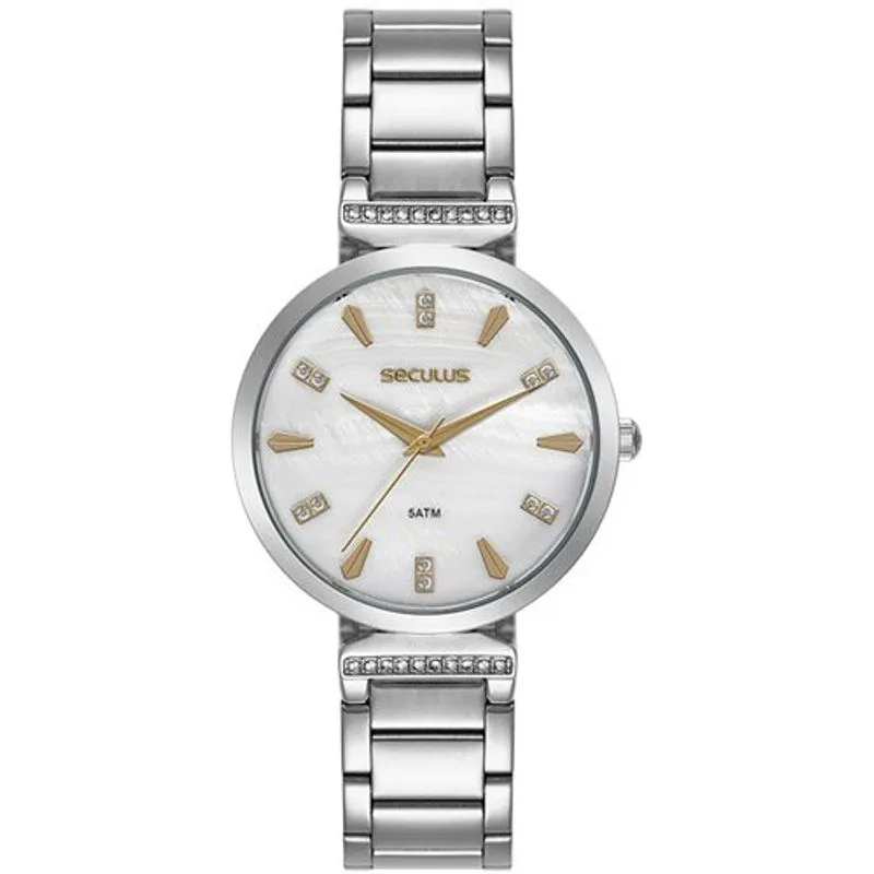 Relógio Feminino Seculus 44285l0svns2 Prata