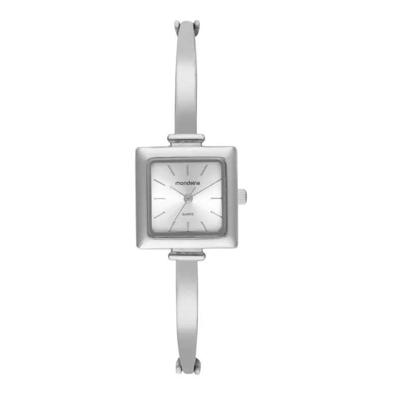 Relogio Mondaine Feminino Ref: 32908l0mvnm2 Bracelete Retangular Prateado