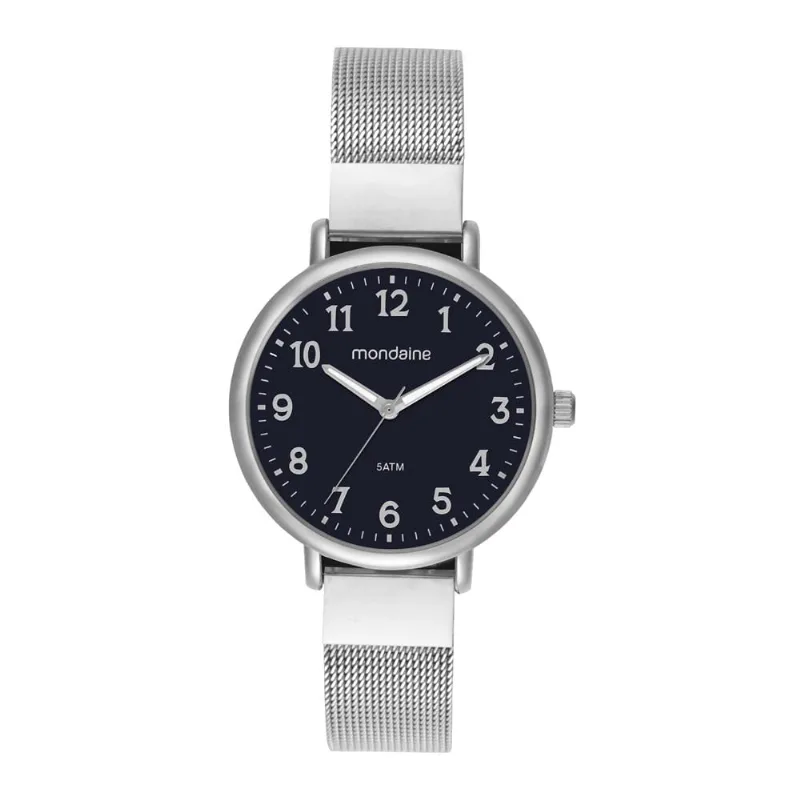 Relogio Mondaine Feminino Ref: 32918l0mvne3 Casual Mesh Prateado
